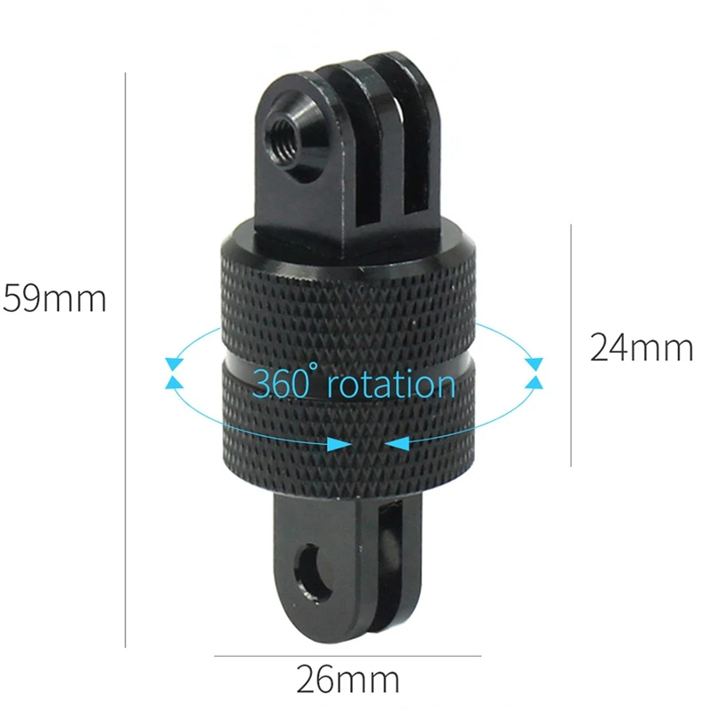 Вращающийся на 360 градусов адаптер, 3-полосная селфи-палка, удлинитель с Srew для Gopro Hero 5 4 3 3+, аксессуары для спортивной камеры