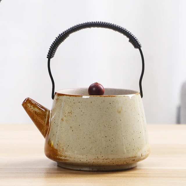 Glass Loop-Handled Teapot Electric Ceramic Stove Cooking Teapot Heating  Kettle Household Clay Pot Tea Set Tea Cooker - AliExpress