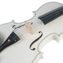 Акустическая скрипка 4/4 Полный Размер Скрипка с бантом Жесткий Чехол канифоль наборы белый