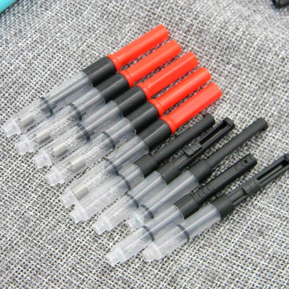 5Pc Fountain Pen 2.6MM Ink Cartridges Converter