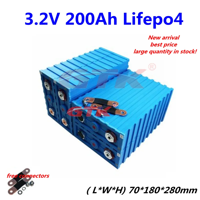 Новые 8 шт. Фирменная 3 2 v 200Ah LiFePO4 Перезаряжаемые Батарея новый бренд 200AH 24V 48V