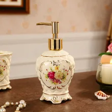 Европейская роскошная керамическая бутылка для лосьона, бутылка для дезинфицирующего средства для рук, диспенсер для мыла, бутылка для геля для душа, бутылка для шампуня, суб-бутылка