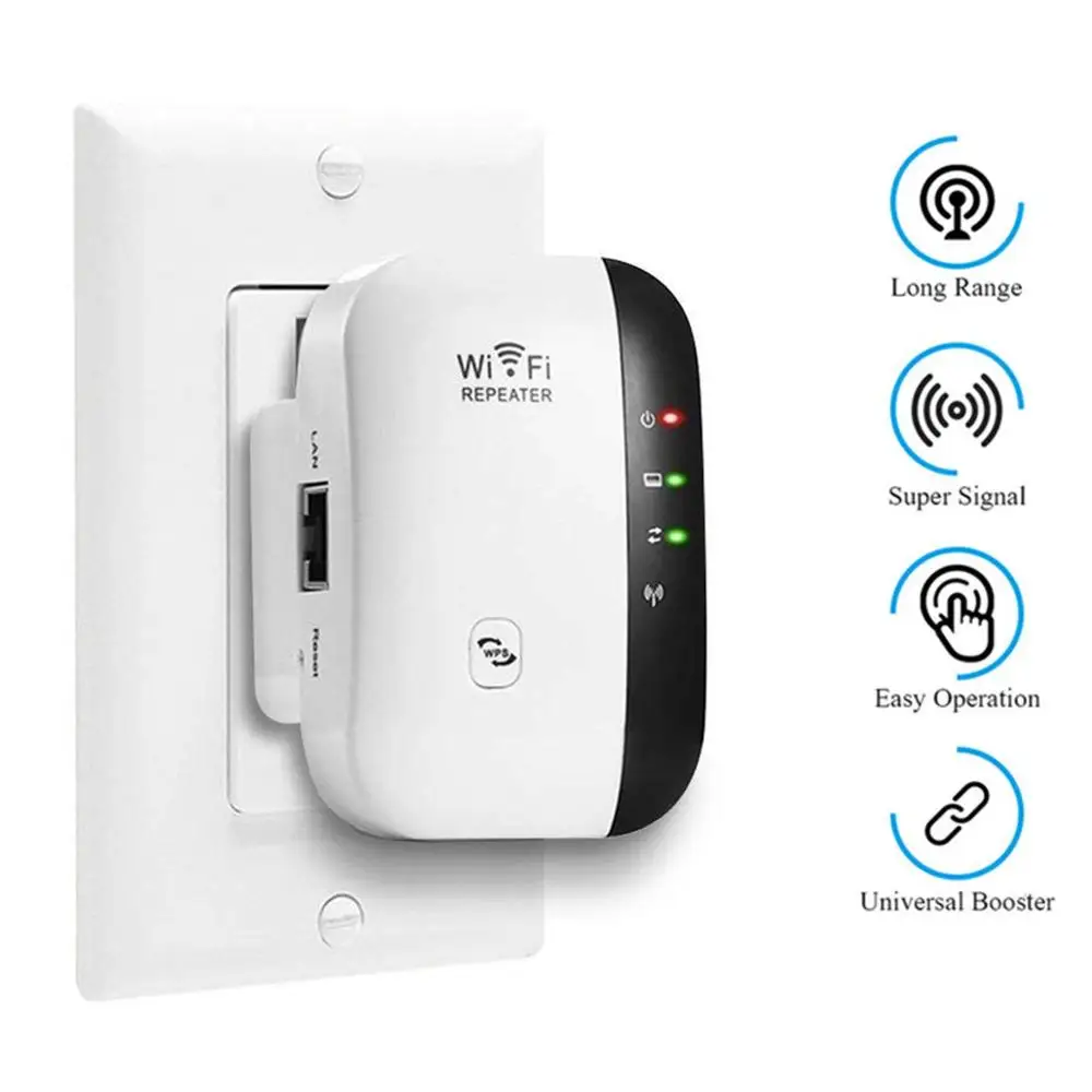 

Wireless Wifi Repeater 300Mbps Network WiFi Booster Amplifier Wi-Fi Long Signal Range Extender 802.11N/B/G Repeater Access Point