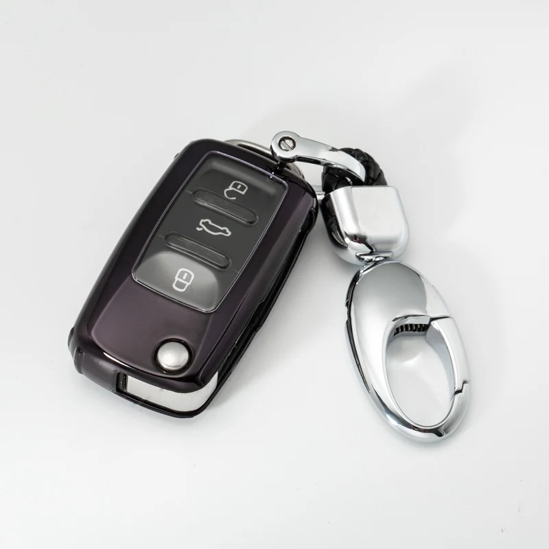ТПУ чехол для автомобильных ключей, чехол для VW Golf Bora Jetta POLO GOLF Passat для Skoda Octavia A5 Fabia для сиденья Ibiza Leon