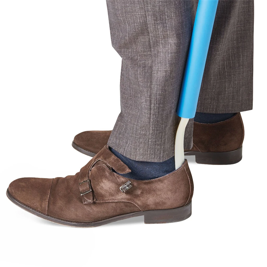 Portable 2-in-1 Pregnant Dressing Aid Tool, Shoe Lifter Shoehorn Dressing Stick for Elderly Patients Pregnant - Reduce Bending