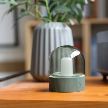 

Night Light USB Atmosphere Vintage Glass Breathing Dimmable Nightstand Lamp Charging Retro Nostalgic Desktop Bulb Bedroom Decro