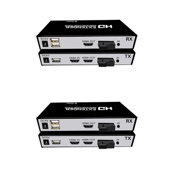 

HDMI Fiber Optic Converter Support USB Control 20Km Fiber Optical Extender with Loop Out Over SC Fiber Cable