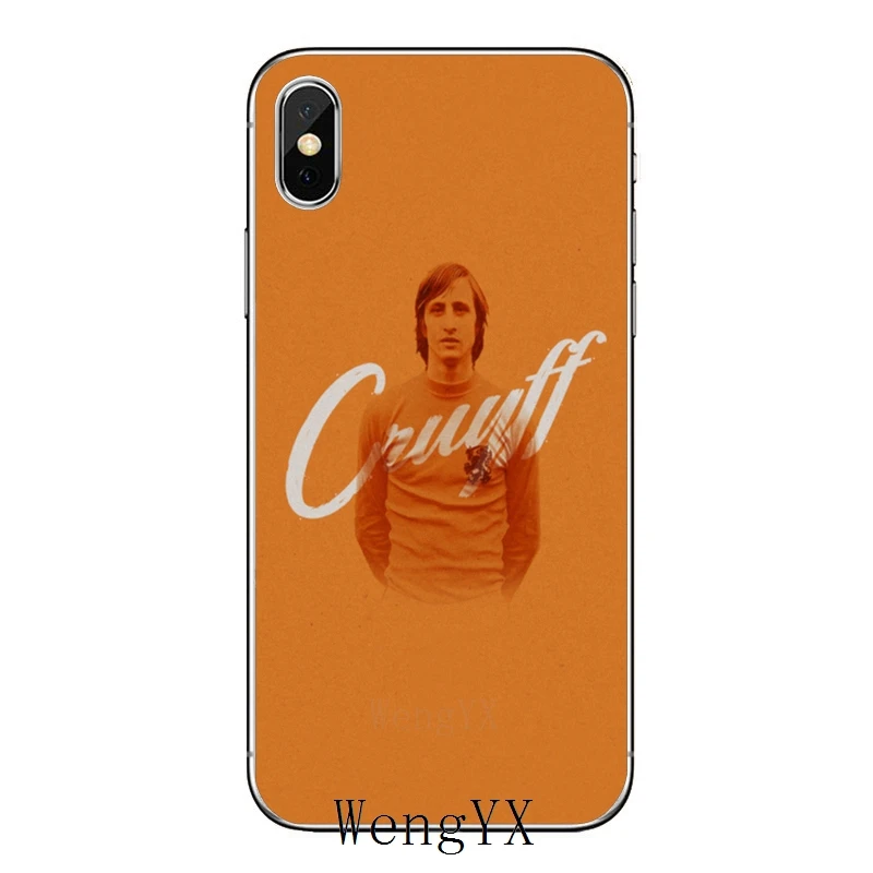Голландский футболист Johan Cruyff для iPhone 11 pro XR X XS Max 8 7 6s plus SE 5s 5c iPod Touch 5 6 Чехол - Цвет: Johan-Cruyff-A-09