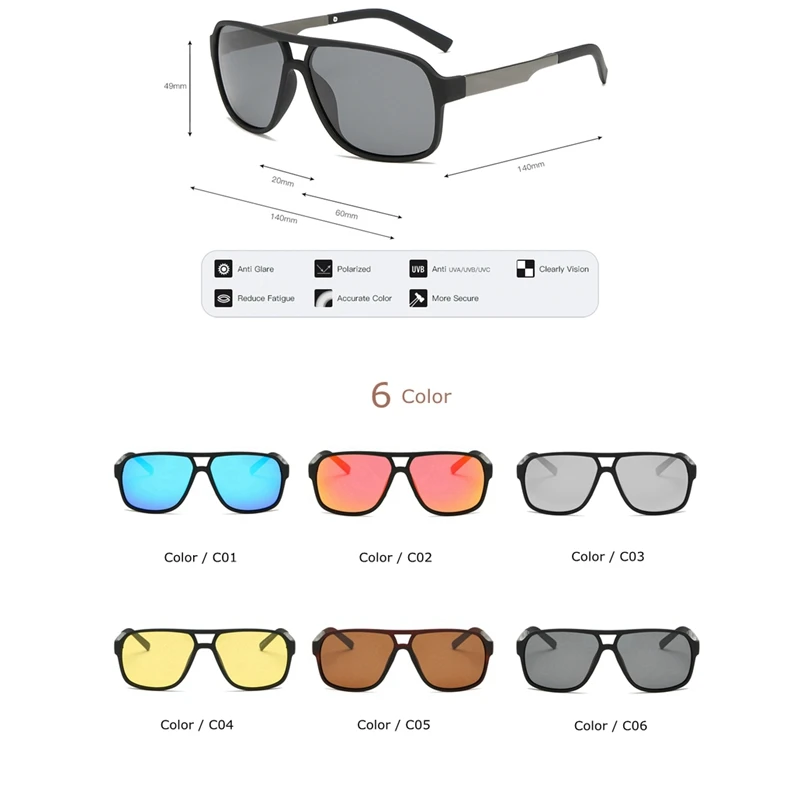 TUZENGYONG, брендовые Классические поляризованные солнцезащитные очки для мужчин, новая мода, мужские модные очки для вождения, дорожные солнцезащитные очки, UV400