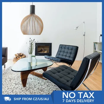 

Barcelona Style Chair Modern Designs Lounge Chair with Real Leather Stainless Steel Frame Sofa Premium Chair for Living Room