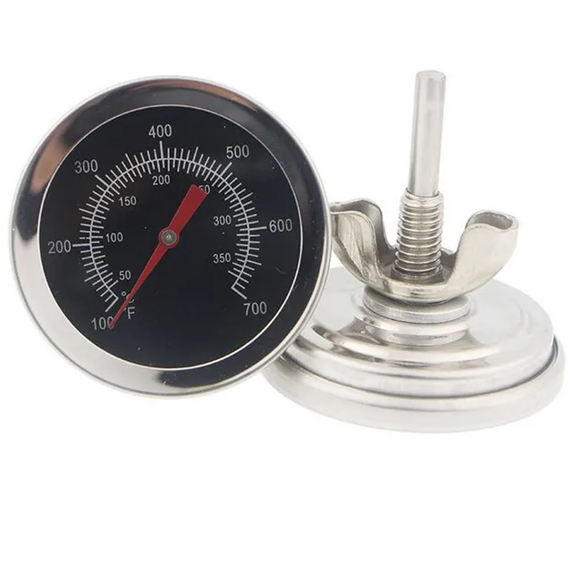Stainless Steel Bimetal Thermometer Outdoor Grill Temperature Tester  Cooking Oven Thermometer 700 ℃ Portable Pizza BBQ Tools