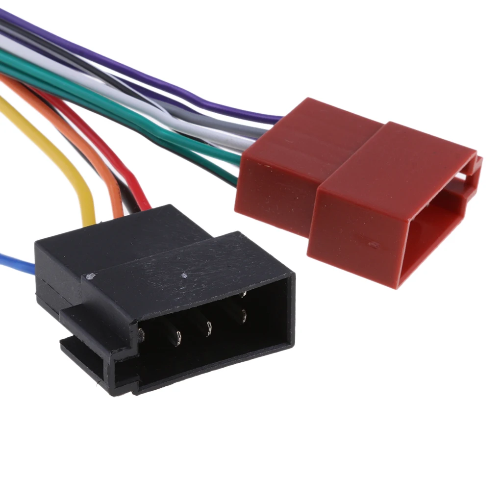1 Pcs  ISO Connector For Pioneer Car Audio 16-Pin ISO Lead Wiring Loom Adaptor Plug Wire Radio Connector 180x30x30mm