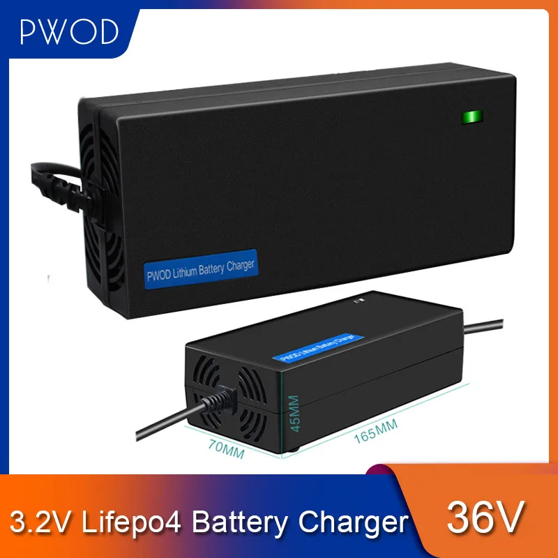 Зарядное устройство 36V 3A быстрое зарядное Lifepo4 3 2 V адаптер для 11S 40 15 12S 43 8 E