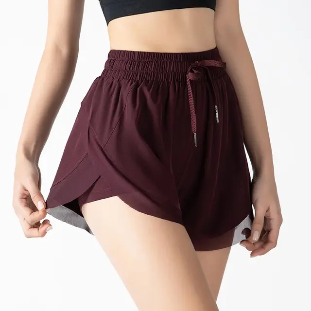 Ruffle Yoga Shorts