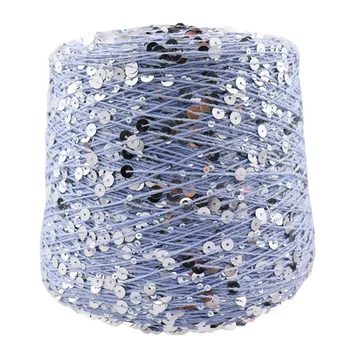 

1-31 colour 200g/Ball / 560M 100% cotton yarn 6mm+3mm special Sequin yarn DIY garment accessories Rag doll Knitting yarn