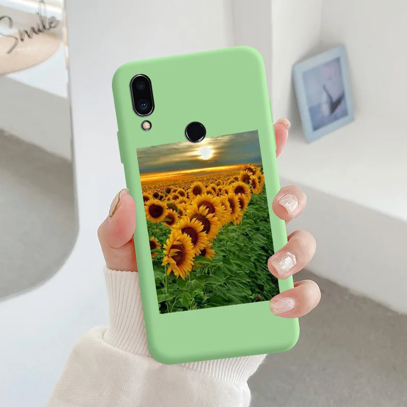 For Meizu note 9 Protective Shell Silicone Soft Shell Phone Case Candy Color Case Fashion Silicone Color Chrysanthemum meizu phone case with stones lock Cases For Meizu