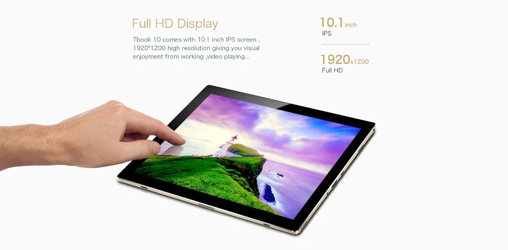 Teclast Tbook10 планшет с 10 1 дюймовым дисплеем четырёхъядерным процессором Z8300 ОЗУ 4 Гб