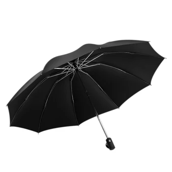 

Big deal Men Folding Reverse Umbrella Parasol Women Travel Sun Umbrellas Black Windproof Automatic Business 10K Umbrella