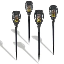 Amazon трансграничной Лидер продаж 33LED Солнечный свет пламени Открытый Двор декоративная лампа для сада светильник лужайки