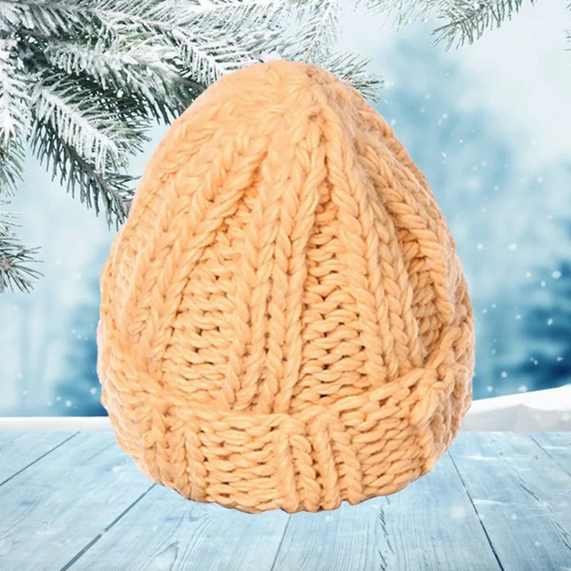 Зимняя женская шапка, новая осенняя женская теплая шапка из искусственного меха, вязаная шапочка для девочки, шапки, Женская шляпка, женские толстые эластичные шапки