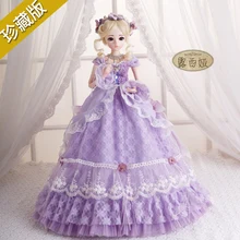 ロリータ人形セット 60 センチメートル絶妙なドレス人形 bjd シミュレーションジョイント高級人形子供のおもちゃ誕生日クリスマスギフト(China)