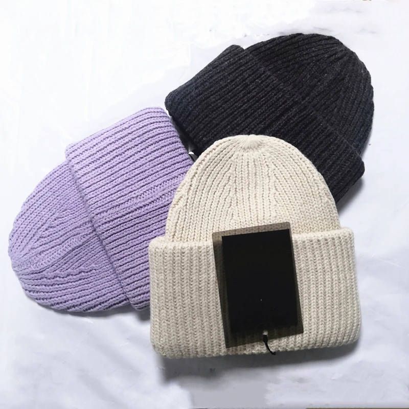 

New Women Wool Knitted Hat Winter Smiley Face Lovely Solid Color CuteWarm Cap