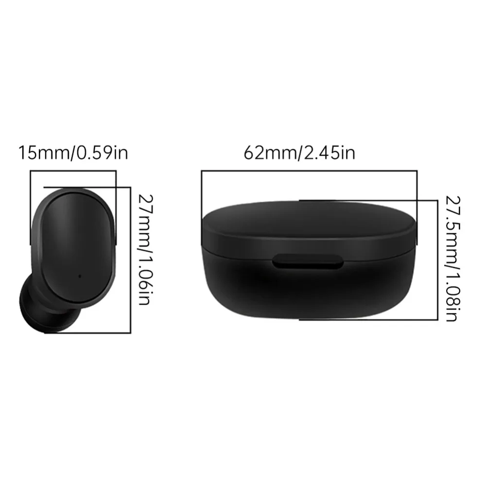 1:1 Высокое качество для Redmi AirDots Bluetooth 5,0 Беспроводной мини-наушники-вкладыши Наушники с зарядный чехол