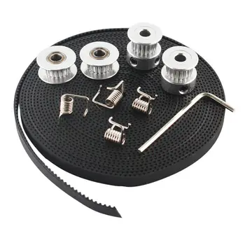 

GT2 Pulley Belt Idler Tension Springs Screws Replacement Kit F8M6 Durable Hot