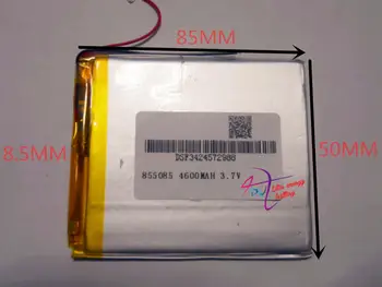 best battery brand Size 855085 3.7V 4600mah Lithium polymer Battery with Protection Board For Tablet PCs PDA Digital Products Fr