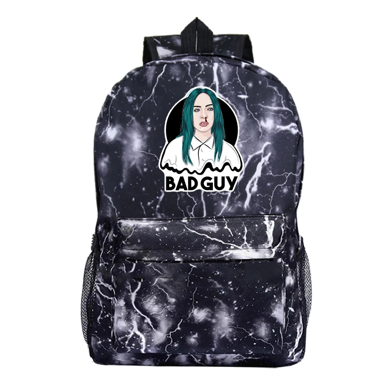 Лидер продаж Billie Eilish сумки для учеников, мальчиков и девочек рюкзак мода шаблон рюкзак для подростков, рюкзак на каждый день - Цвет: 4