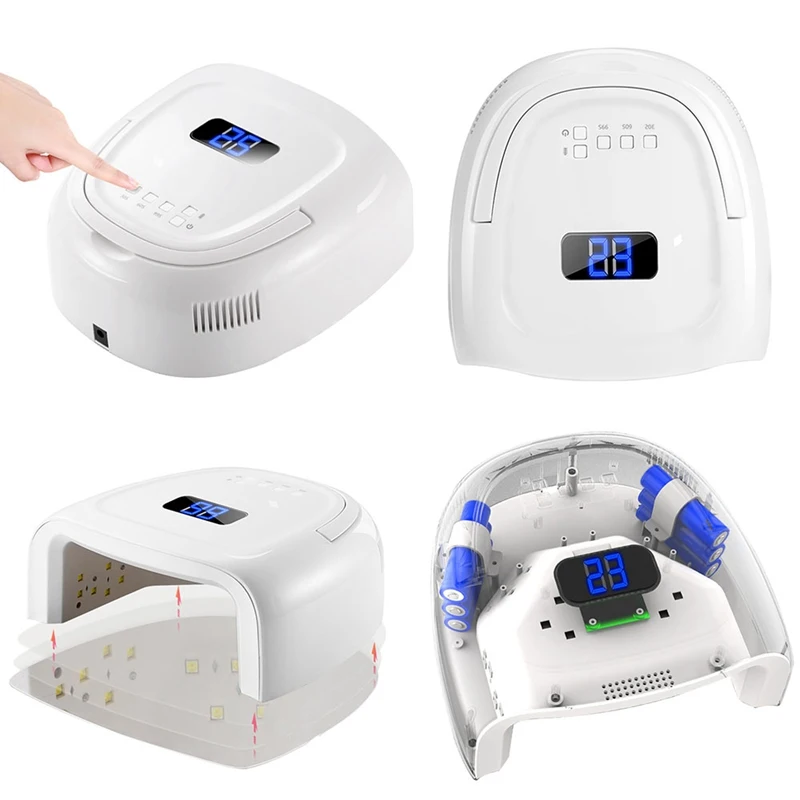 80W UV LED Nail Lamp Professional Sunlight Nail Gel Dryer Machine Fingernails Toenails Curing Equipment Nail Art Tool