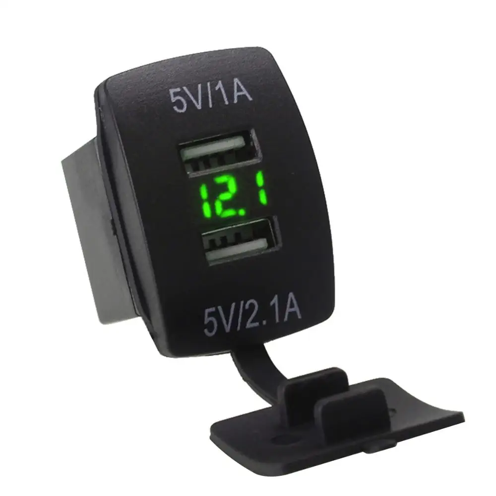 Автомобильное зарядное устройство двойной USB Arc образный цифровой дисплей 5 В/3 1 А