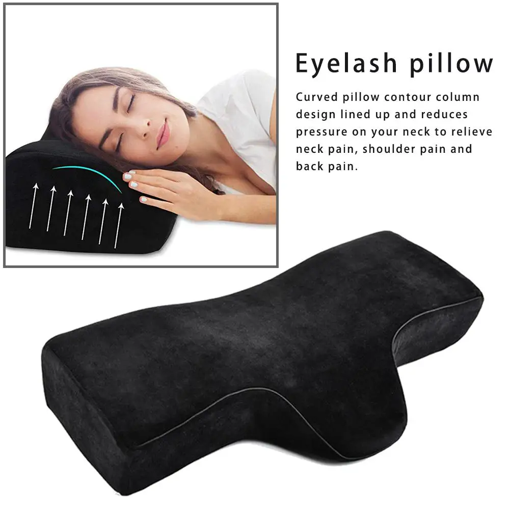 

Neck Pillow Memory Foam Neck Pillow Eyelash Extension Ergonomic Curve Improve Cervical Pillows Grow Eyelash Pillow