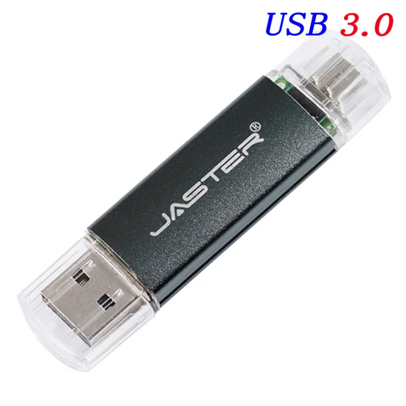 Новинка, JASTER, OTG USB флеш-накопитель, высокоскоростной флеш-накопитель, 128 ГБ, 64 ГБ, 2 в 1, микро Usb флешка, 3,0, 32 ГБ, 16 ГБ, 8 ГБ, флеш-накопитель, флешка - Цвет: Yellow