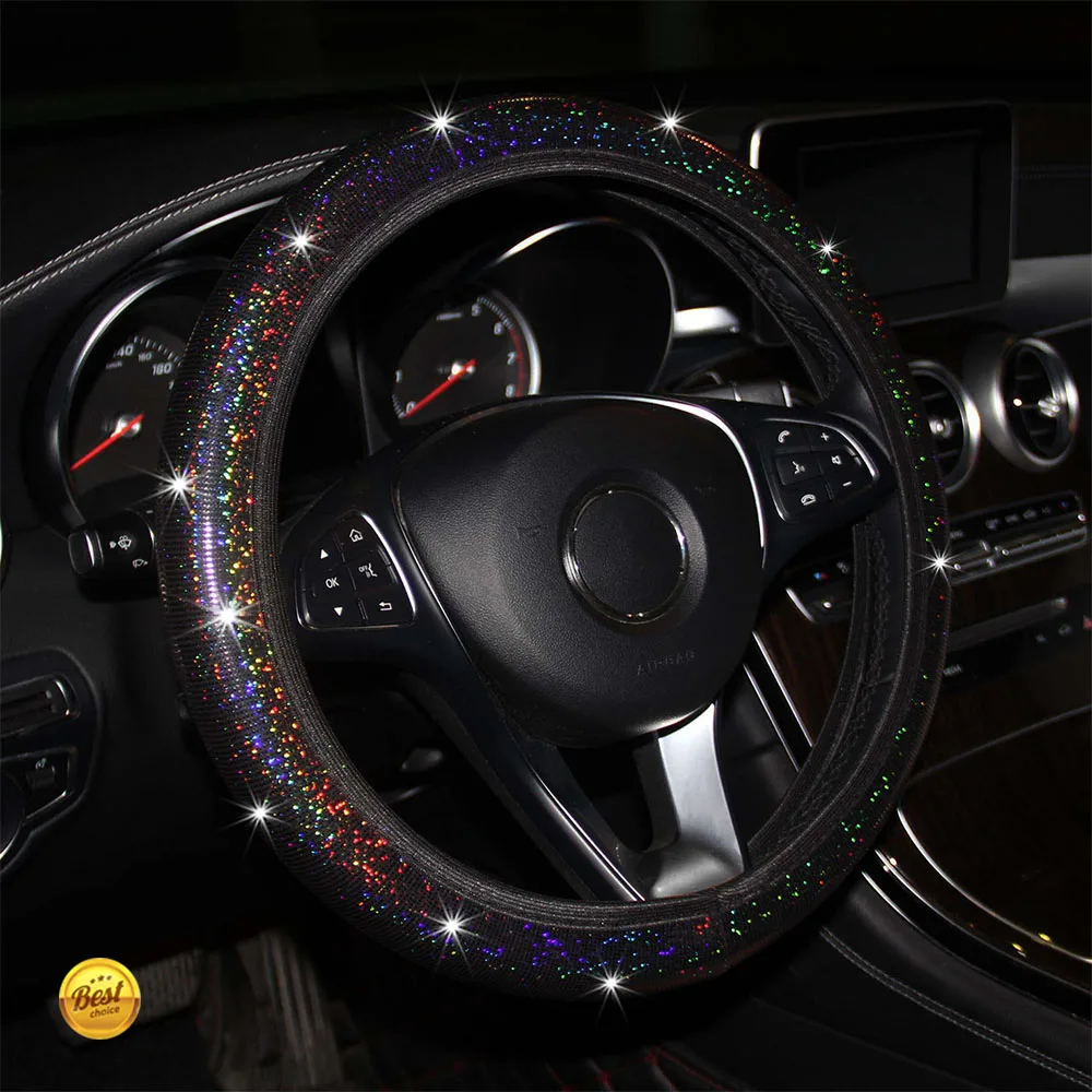 

Bling чехол рулевого колеса автомобиля, легко установить ступицы автомобиля, не сдвигается чехол на руль для Toyota Highlander M5 X45