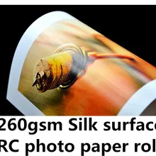 260 г водонепроницаемый RC фотобумага рулон с шелковой поверхностью