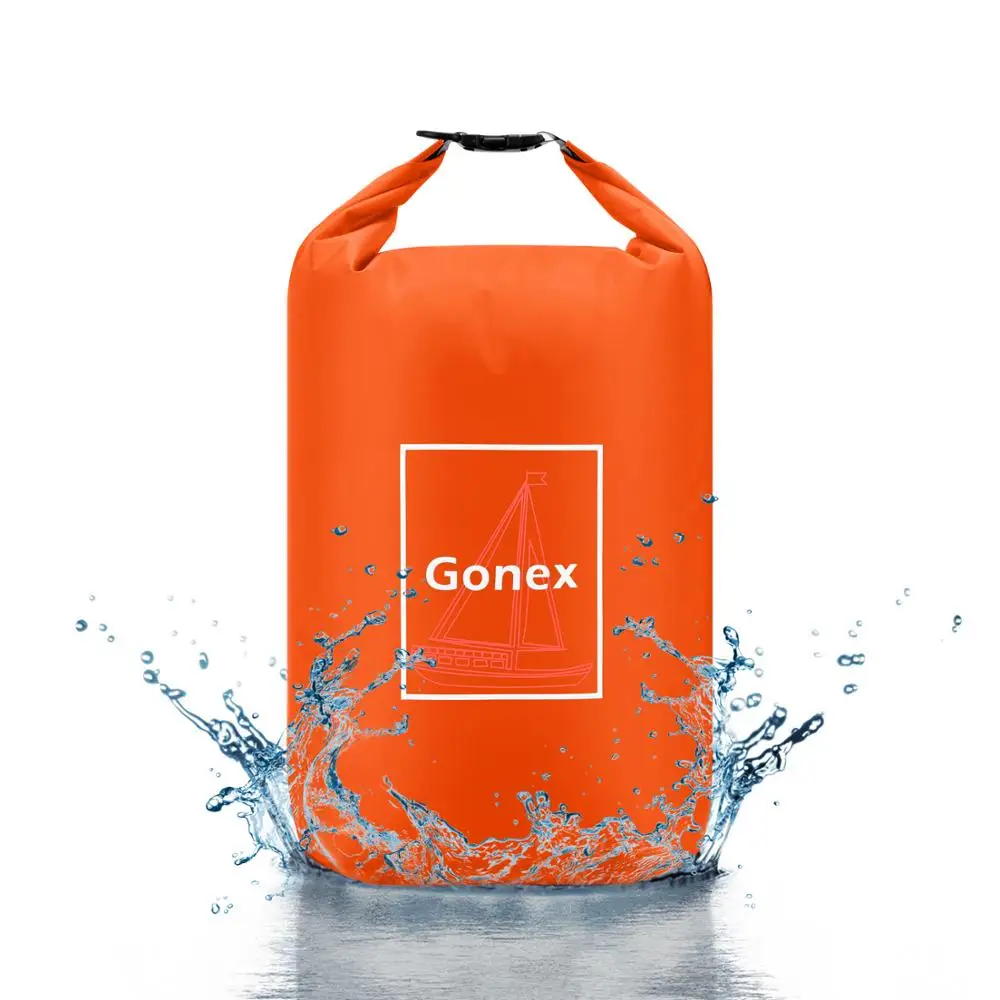 GONEX 4L+ 8L+ 12L открытый сухой Водонепроницаемый сухой мешок плавающие шестерни сумки для лодок Рыбалка рафтинг плавание гребля Каноэ