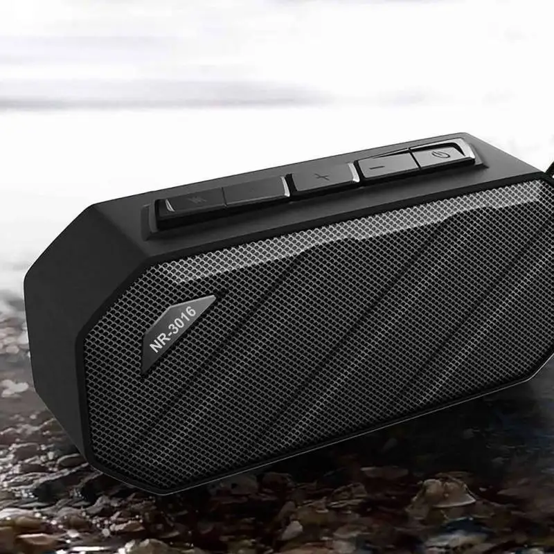 Портативный Открытый водонепроницаемый езда Bluetooth колонки HiFi 3D объемный стерео сабвуфер поддержка mp3 AUX APE TF со шнурком