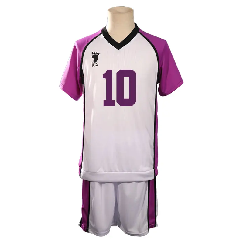 Haikyuu! Трикотажный костюм для косплея Shiratorizawa Satori Tendo Gakuen Koukou Ushijima Wakatoshi