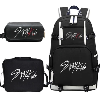 

Stray Kids Prints Backpack Sets for Teenage Girl Boy School Bag Cutom Bagpack Women Men Casual Backpack Children Laptop Book Bag