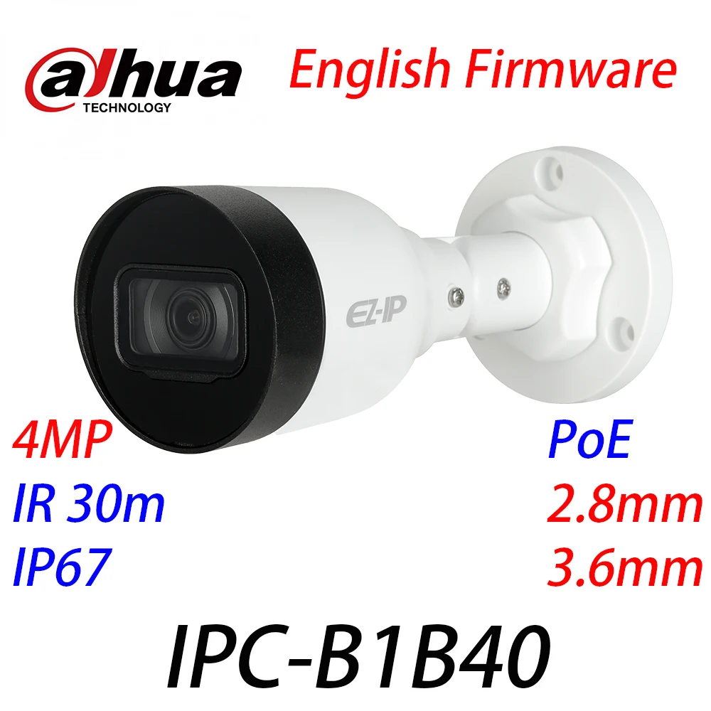 Ip камера Dahua 4 МП IR30m IP67 PoE 2 8 мм 3 6 DWDR H.265 + и CMOS с логотипом|Камеры видеонаблюдения| |