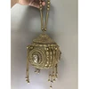 DOYUTIG Indian Women's Hand-Made Beaded Clutches Vintage Crystal Small Bell Tassel Bags For Lady Wedding Bags Evening Bags F669 5