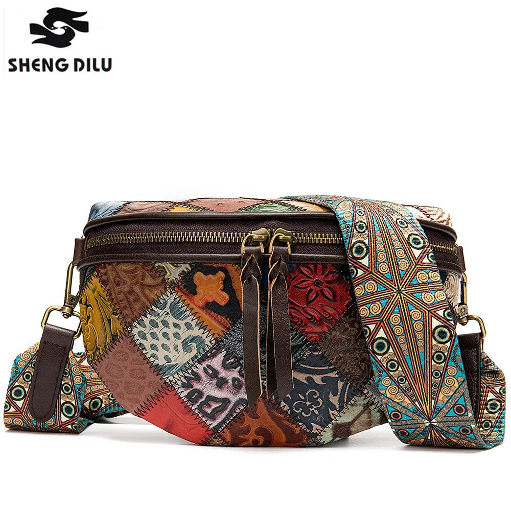 

belt bag waist packs for women designer brand Luxury bag High Quality Patchworks women leather bag Vintage Pack message bag