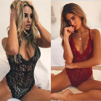 

Womens Sexy Plus Size Lace Babydoll Underwear Lingerie Sleepwear Bodysuit