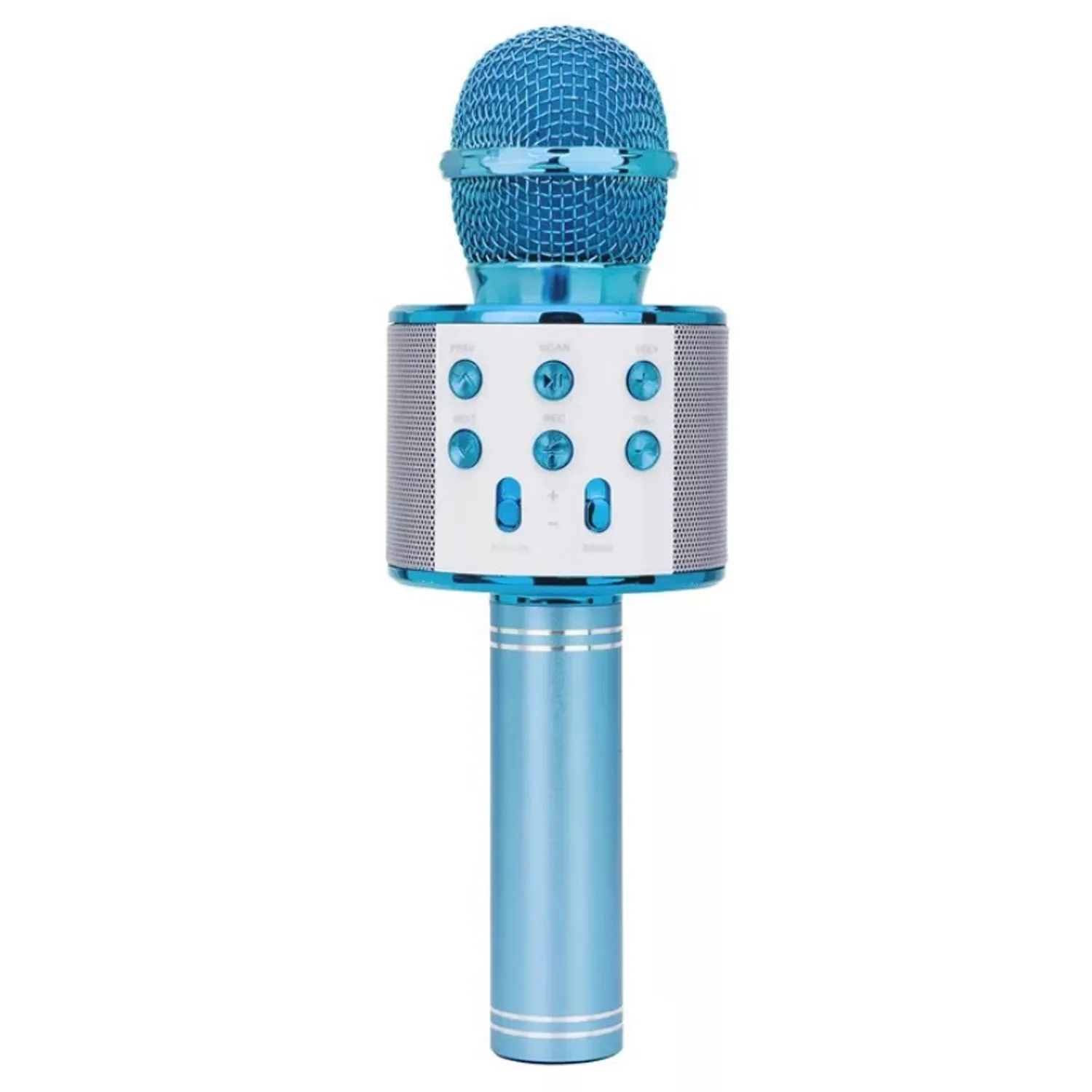 Blue no Bag Беспроводной Bluetooth караоке микрофон 3в1 ручной караоке микрофон динамик эхо микрофон для домашней сцены Рождество День рождения домашние Вечерние - Цвет: Blue no Bag