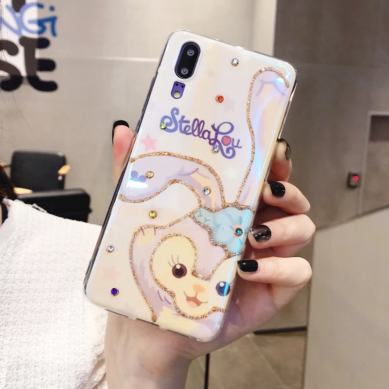 Для huawei P30 pro bling Медведь Даффи игрушка мягкий чехол и закаленное стекло экран пленка для huawei P20 mate20 pro блестящий чехол+ flim