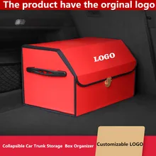Collapsible Car Trunk Storage Organizer Portable Car Storage Stowing Tidying PU Leather Auto Trunk Box Organizer for Lincoln Collapsible Car Trunk Storage Organizer Portable Car Storage Stowing Tidying PU Leather Auto Trunk Box Organizer for Lincoln