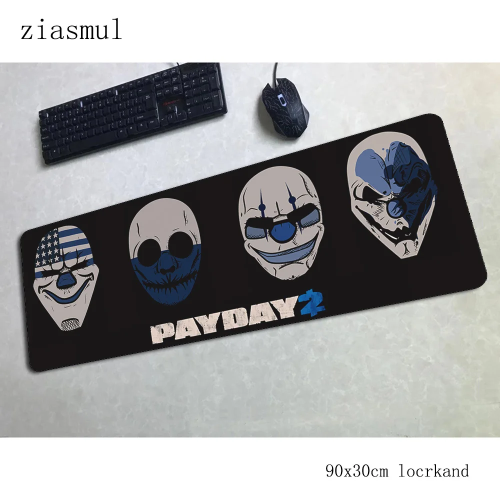 Payday коврик для мыши 900x300x3 мм коврики для мыши 3d игровой коврик для мыши геймер натуральный резиновый персонализированные коврики для мыши Клавиатура ПК коврик