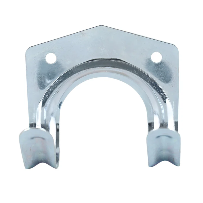 Silver Metal Tool Storage Wall Hook Double Hanger Holder Hanging Hooks Garden Kitchen Garage Housekeeper Clothes Rack 5/10 Pcs metal hook,multi purpose hooks,kitchen hooks,wall mount hooks,wall organizer hook
