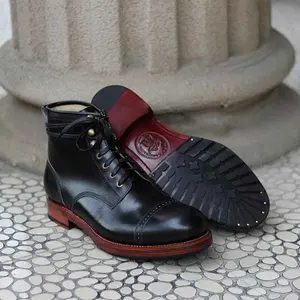 Image for Sipriks Autumn Genuine Leather Boots Cool Men's Co 